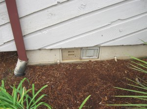 Plugged Crawlspace vent